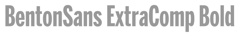 BentonSans ExtraComp Bold